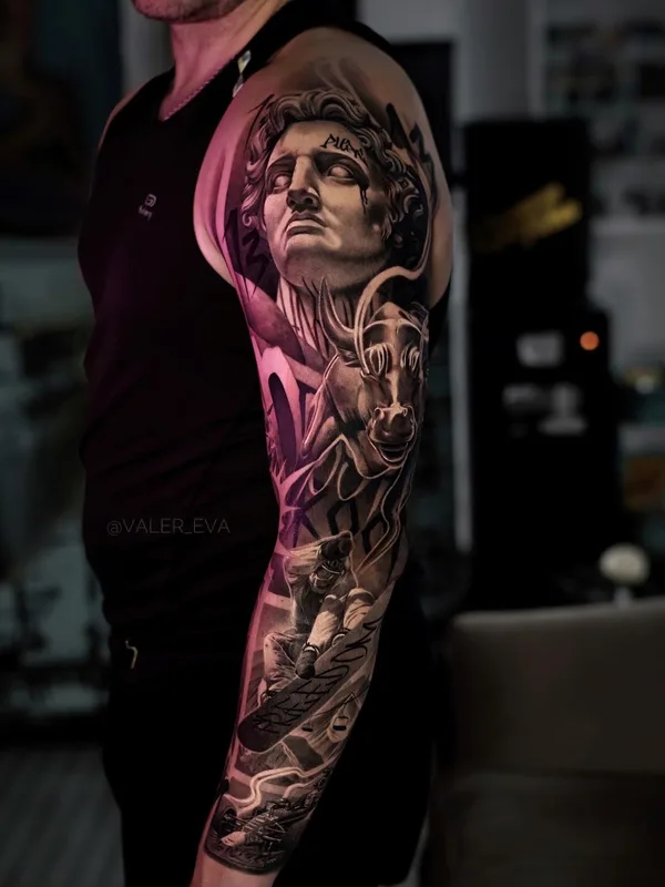 male black chicano Tatuaggio su sleeve #89139 | Tatuatore Лера Valer_eva