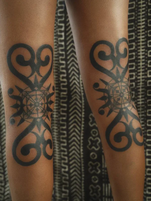 black tribal tattoo on knee #90835 | Tattoo Artist Sasha Morozov (Саша Морозов)