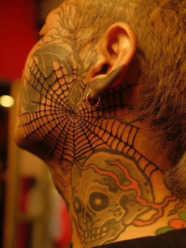 male black Traditional tattoo on face #90843 | Tattoo Artist Sasha Morozov (Саша Морозов)