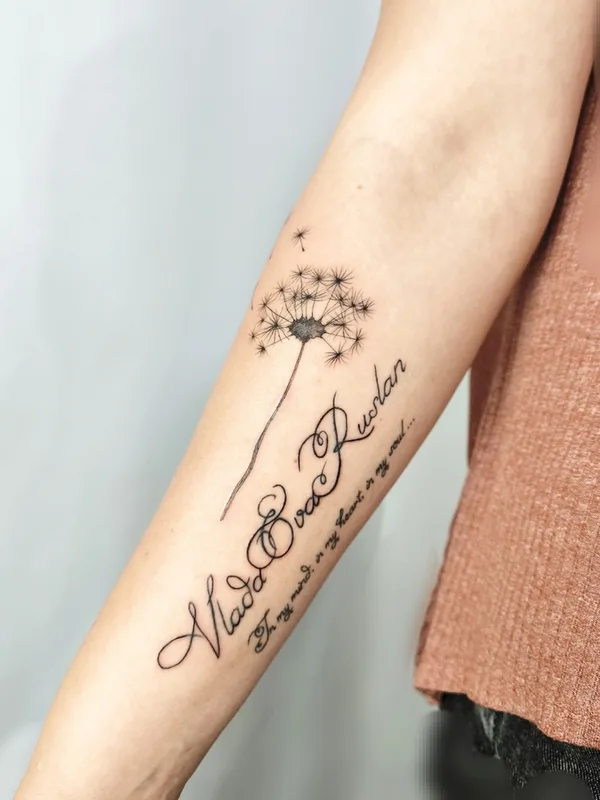 female black fineline татуировка на forearm #85198 | Тату мастер Виктория Ковалева