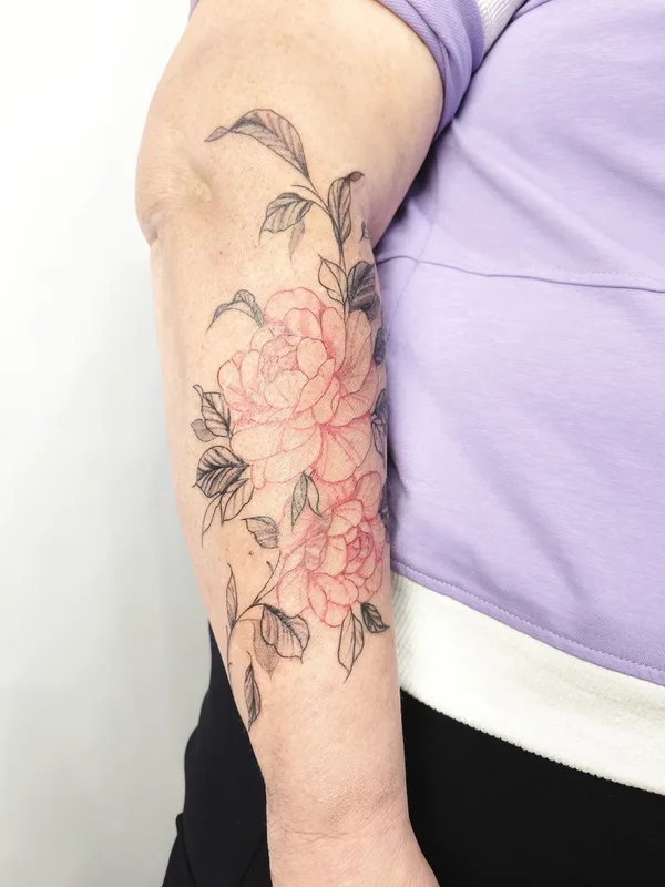 female color botanic татуировка на forearm #85201 | Тату мастер Виктория Ковалева