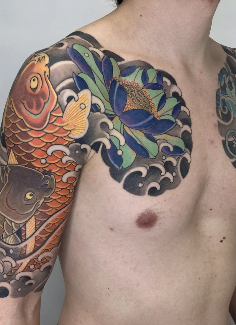 Koi Fish Tattoo Meaning: Perseverance, Transformation & the Dragon Gate Legend