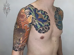 Significato del Tatuaggio Koi: Perseveranza, Trasformazione e la Leggenda della Porta del Drago