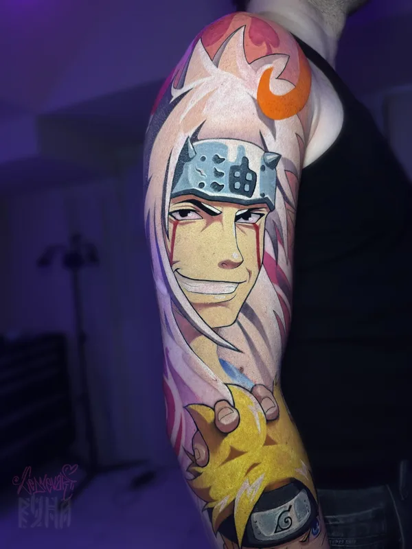 male color anime tattoo on shoulder #94247 | Tattoo Artist Ekaterina Ledneva