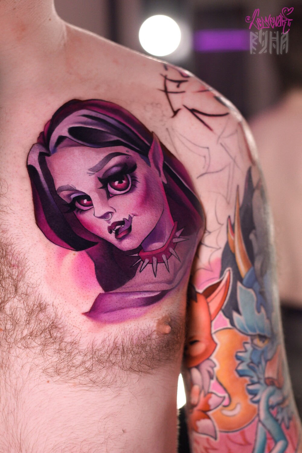 Tattoo by Ekaterina Ledneva at Gin Tattoo Studio