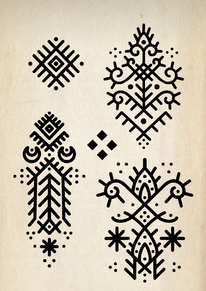 Blackwork tattoo by Anna Tkachenko