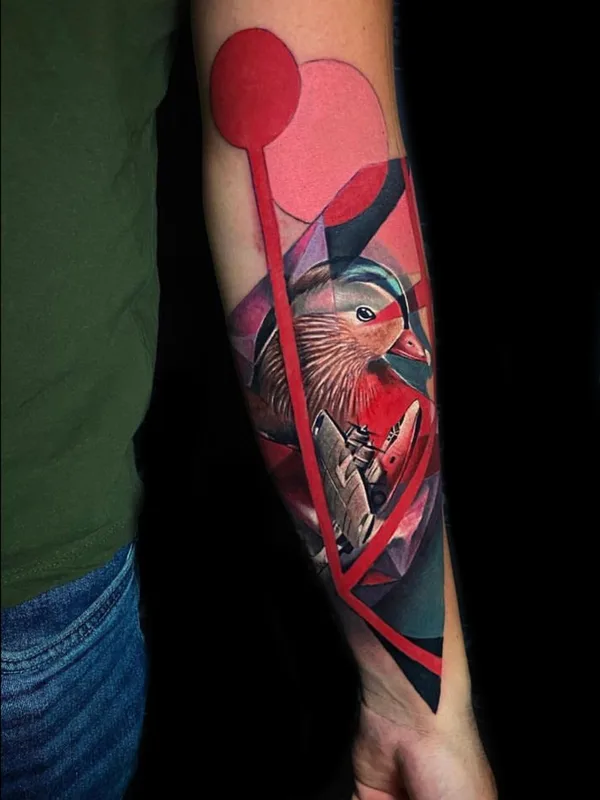 color abstract 纹身 在 forearm #91197 | 纹身师 Antonio Bianco