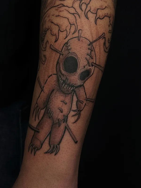 male black graphic tatuaje en forearm #91391 | Tatuador Дмитрий Минаев