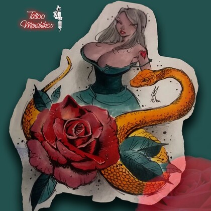 Тату эскиз #91943 Тату мастер Vyacheslav Menschikov