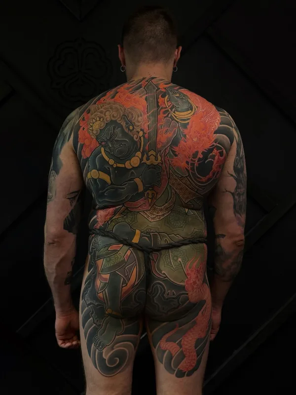 male color japanese Tatuaggio su full body #100836 | Tatuatore Gerhard Pomorskiy