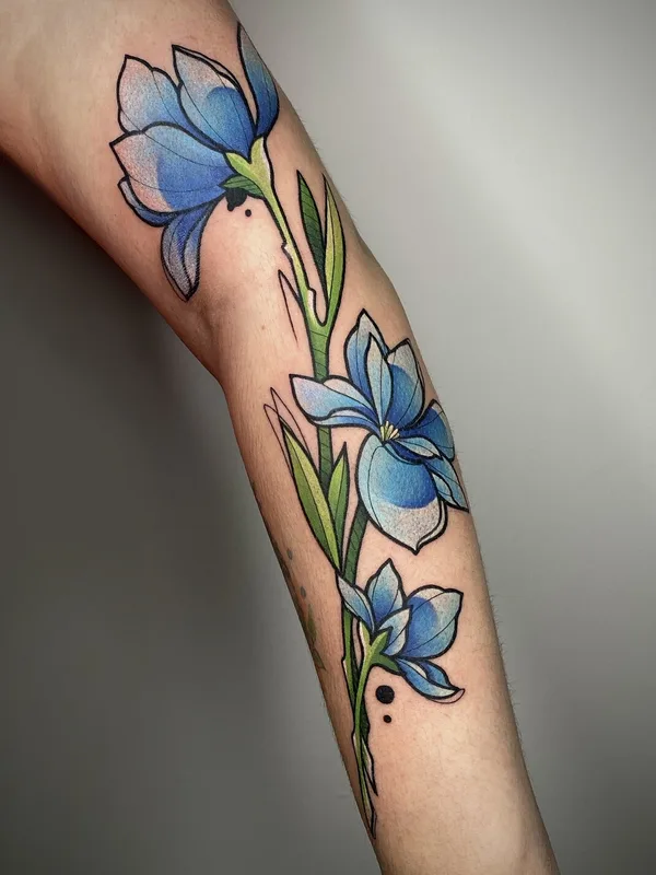 female color newschool Tatuaggio su arm #92503 | Tatuatore Смирнова Ульяна