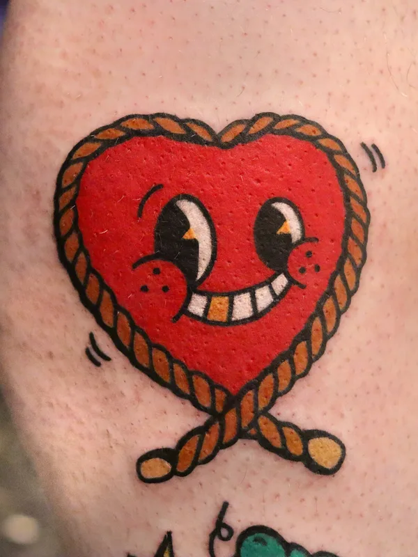 color old school Tatuaggio su calf #93303 | Tatuatore Keem