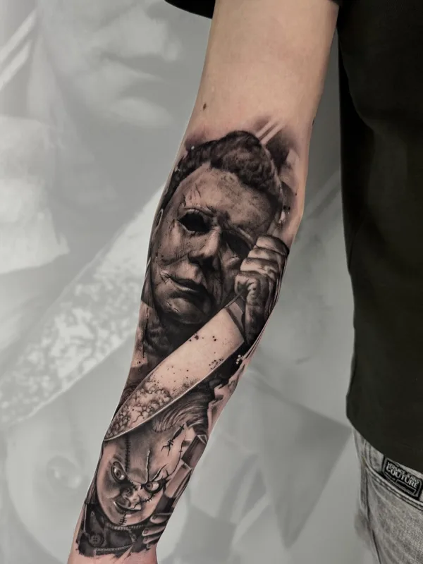 black and grey realism Tatuagem em forearm #93492 | Tatuador Александров Артем