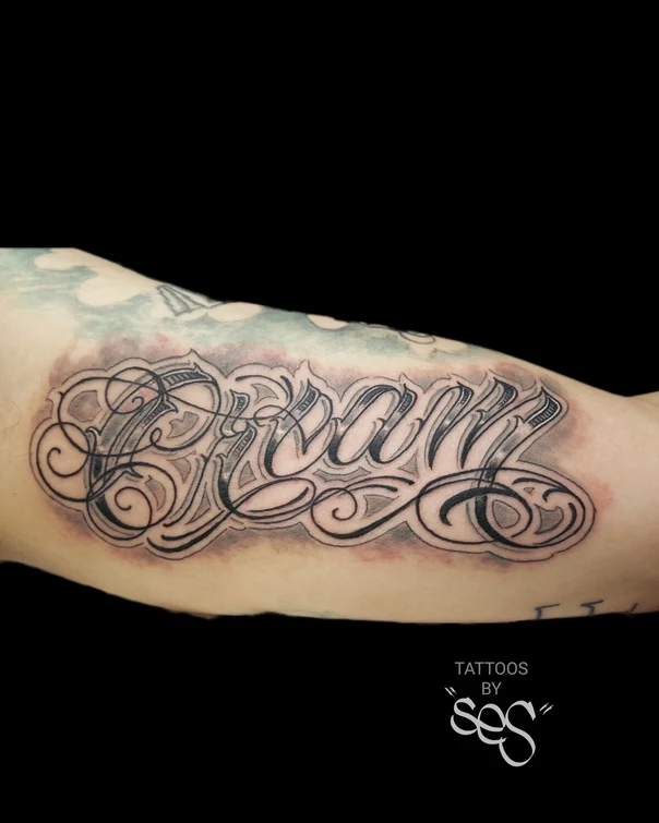 Lettering Lettering tattoo on Forearm