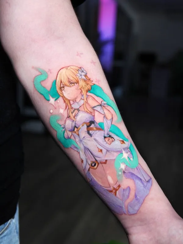 color anime tattoo on forearm #95020 | Tattoo Artist Elizaveta Me.lissa.tattoo