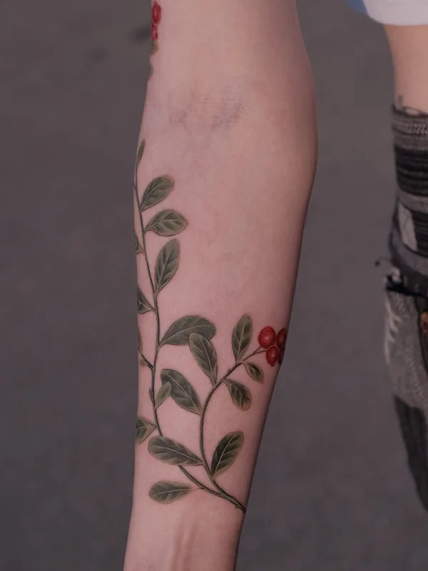 color botanic 타투 부위 forearm #95109 | 타투이스트 Salvia.ink