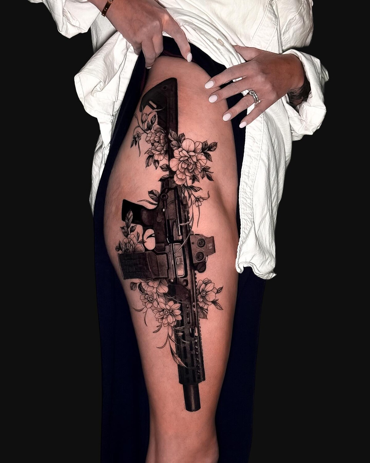 realistic abstract tattoo