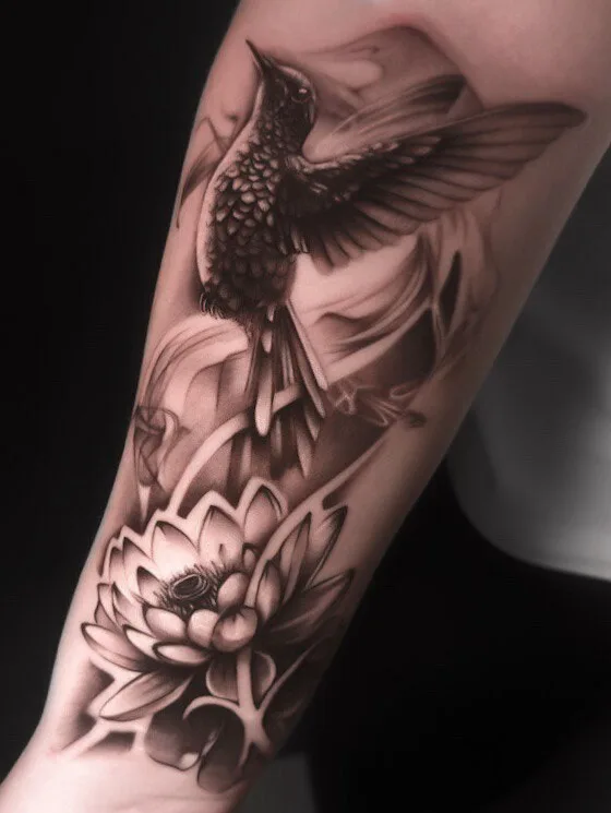 black and grey realism Tatuaggio su forearm #95494 | Tatuatore Konstantin Pilipenko