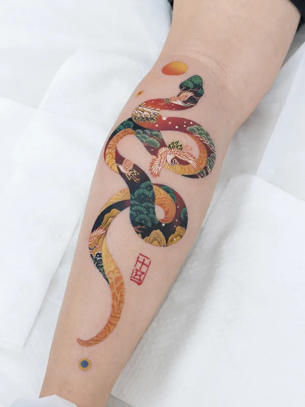 color japanese tatuaje en forearm #96686 | Tatuador Nako