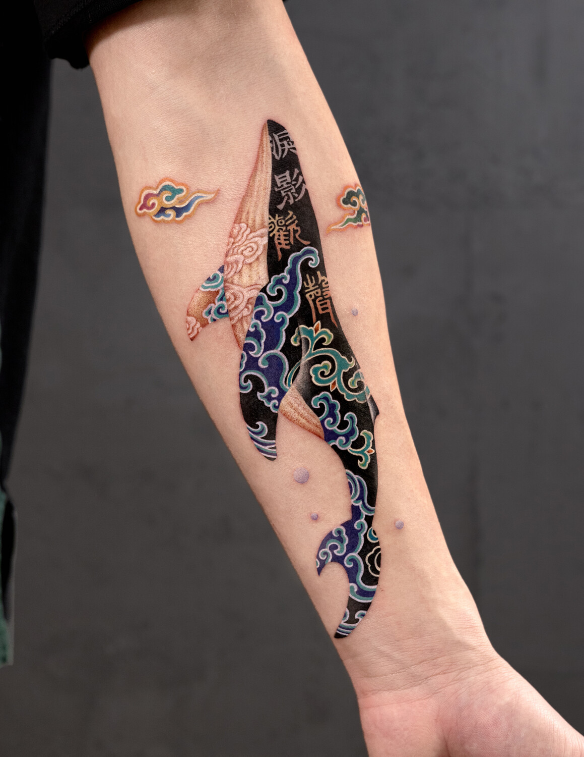Tattoos by Nako: Chinese Calligraphy and Patterns