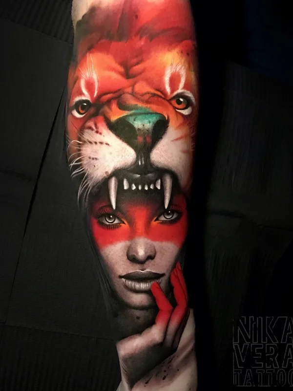 male color portrait tatuaje en forearm #97021 | Tatuador Nikaveratattoo