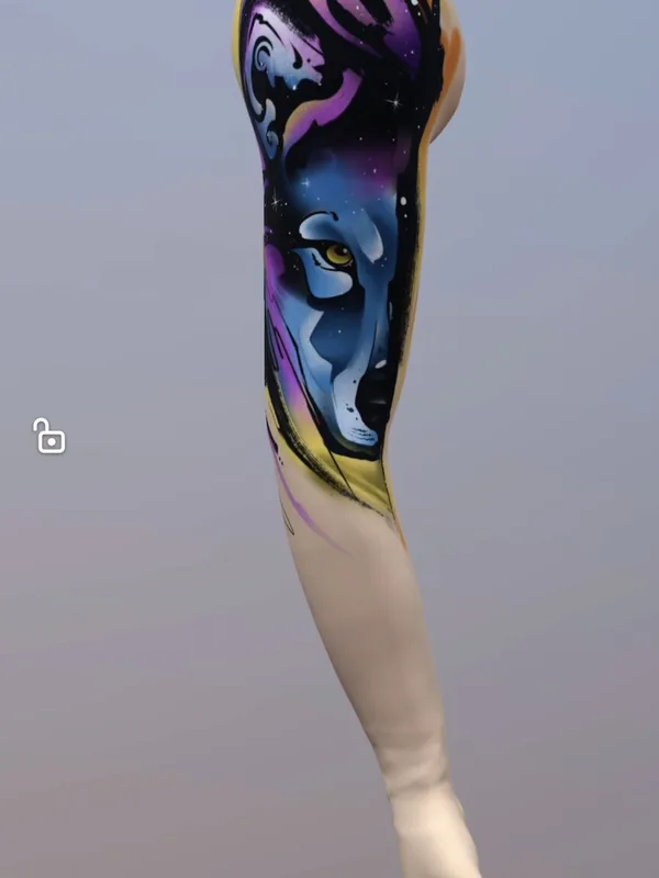 color illustrative tatouage sur full sleeve #97903 | Artiste tatoueur Николай zloy