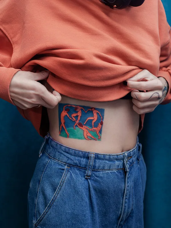 female color illustrative татуировка на stomach #97737 | Тату мастер Alena