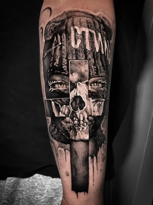 black and grey blackwork татуировка на forearm #97530 | Тату мастер Владимир Исаков