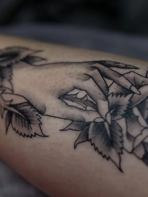black and grey black and grey Tatuaggio su forearm #97639 | Tatuatore Timur Muskeev