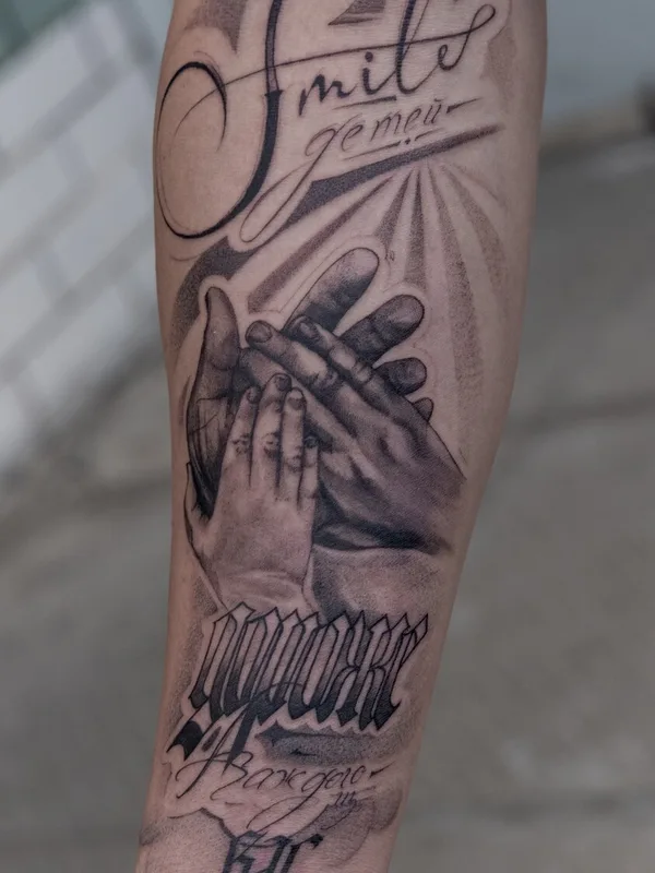black and grey black and grey Tatuaggio su forearm #97641 | Tatuatore Timur Muskeev