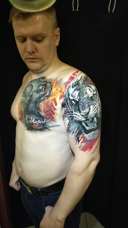 Тату эскиз # Тату мастер Роман Крылов