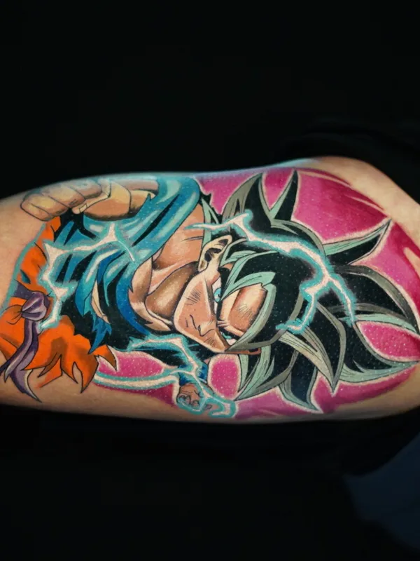color anime Tatuaggio su upper arm #98006 | Tatuatore Remko