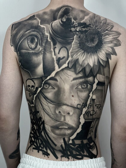 Тату эскиз # Тату мастер Александр Кучин