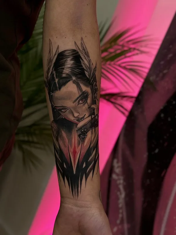 black and grey realism 타투 부위 forearm #98946 | 타투이스트 Анита Симка