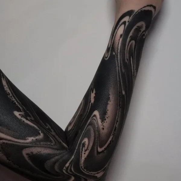 Abstract tattoo by Impasto in Seoul