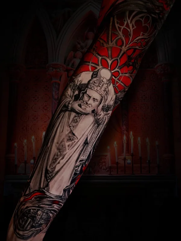 color realism tattoo auf full sleeve #100088 | Tätowierer Щелоков Дмитрий