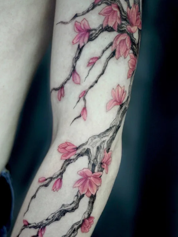 color japanese tattoo auf forearm #100121 | Tätowierer Ирина Матвеева 