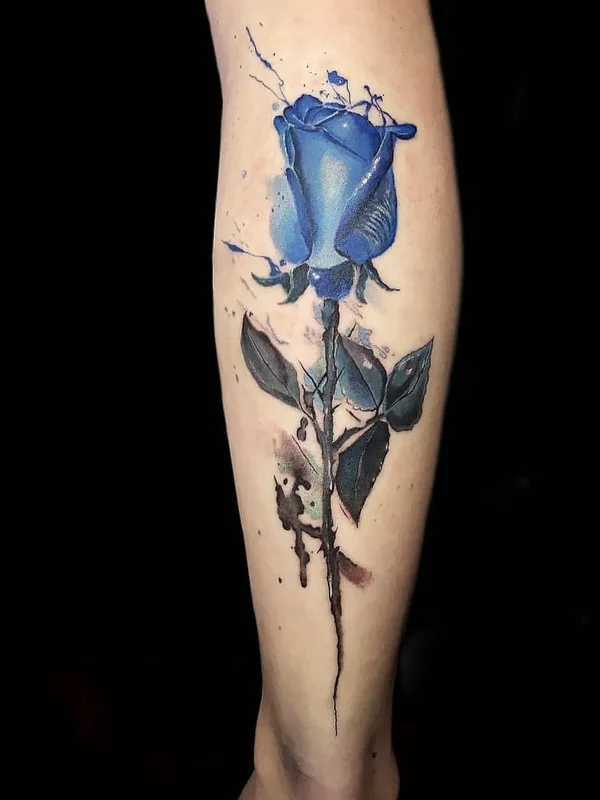 female color realism tattoo on shin #101465 | Tattoo Artist Егор Хлуднев