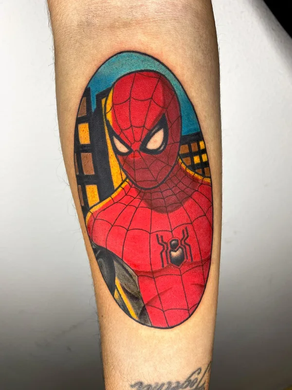 color cartoon 纹身 在 forearm #101583 | 纹身师 Josh Villegas
