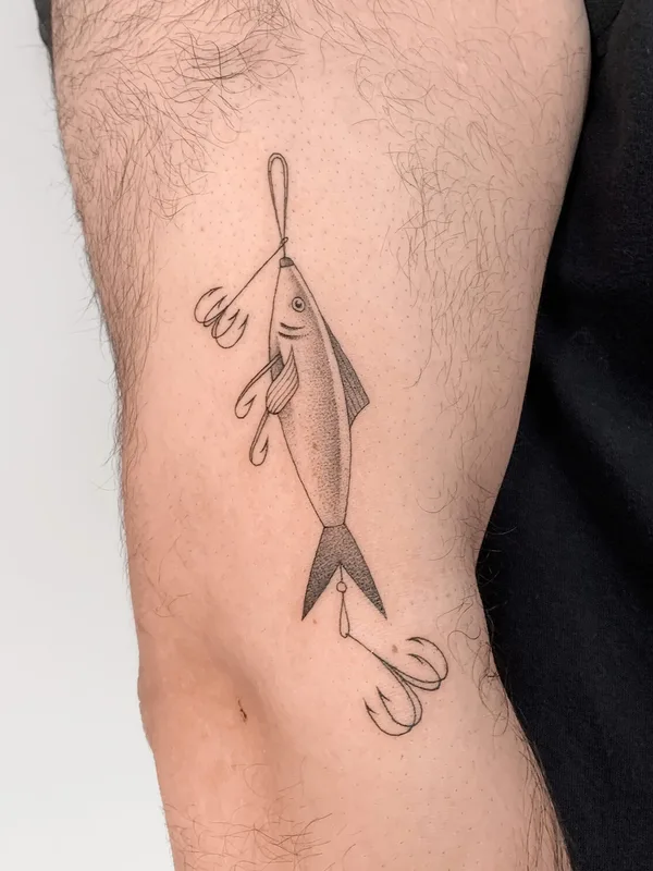 black and grey linework татуировка на forearm #101591 | Тату мастер Maayan Ben Porat