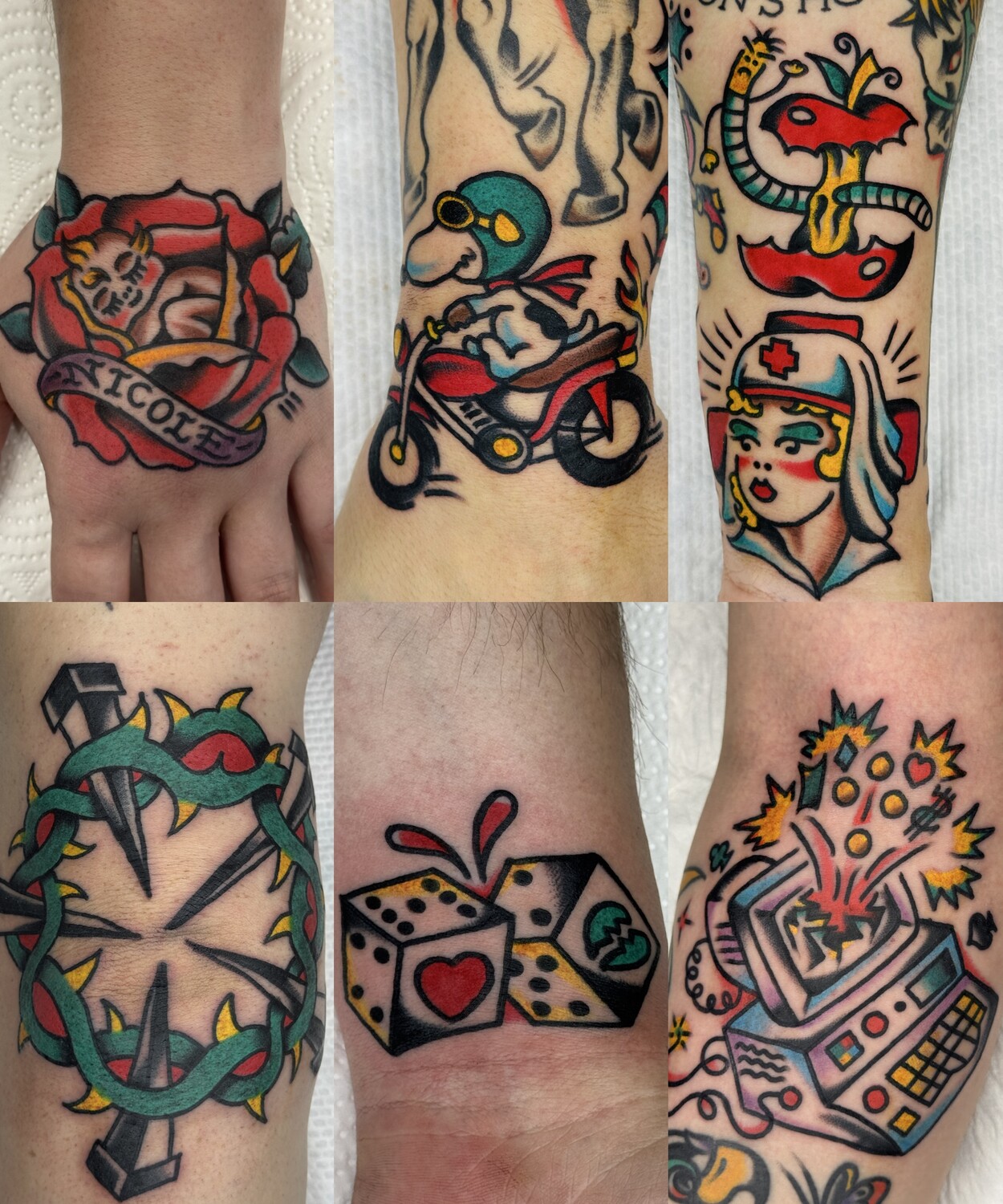 Old School tattoo on Forearm