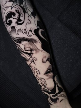 Whipshading tattoo