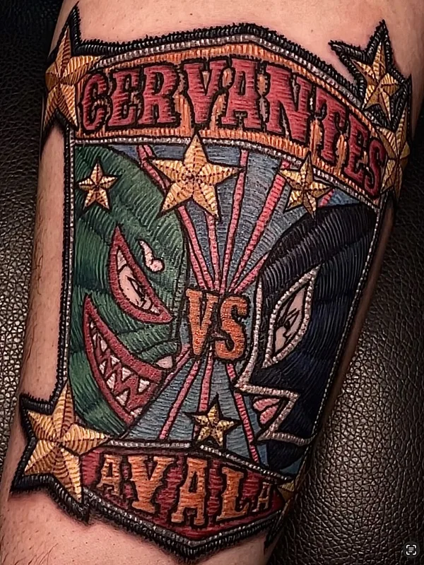 female color patch Tatuaggio su forearm #102378 | Tatuatore Rafaela Herrera Art