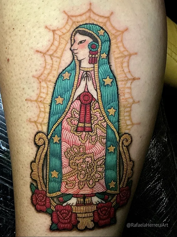 male color patch Tatuaggio su forearm #102384 | Tatuatore Rafaela Herrera Art