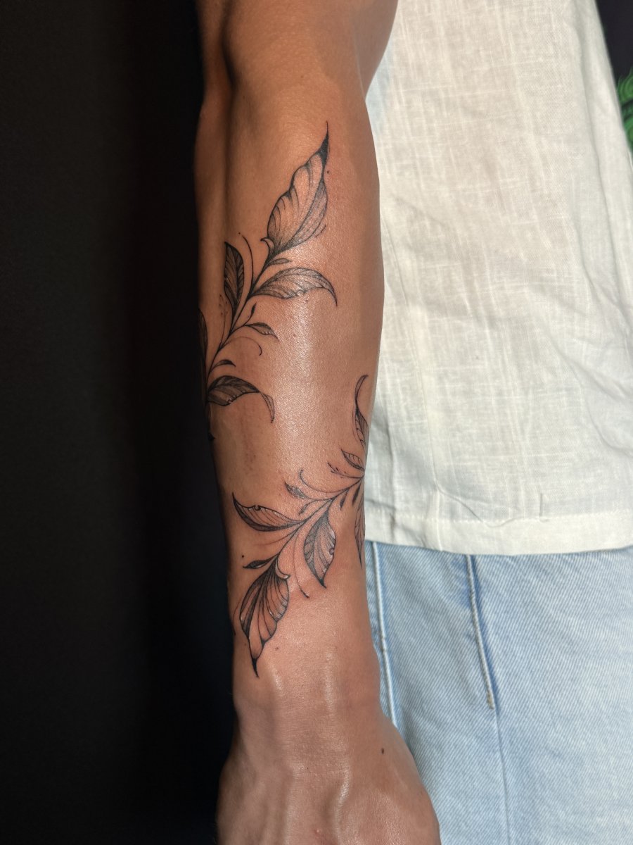 Black & Grey tattoo by Valeria Radchenko