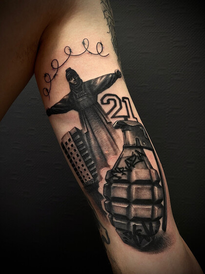 Тату эскиз # Тату мастер Сергей Петров