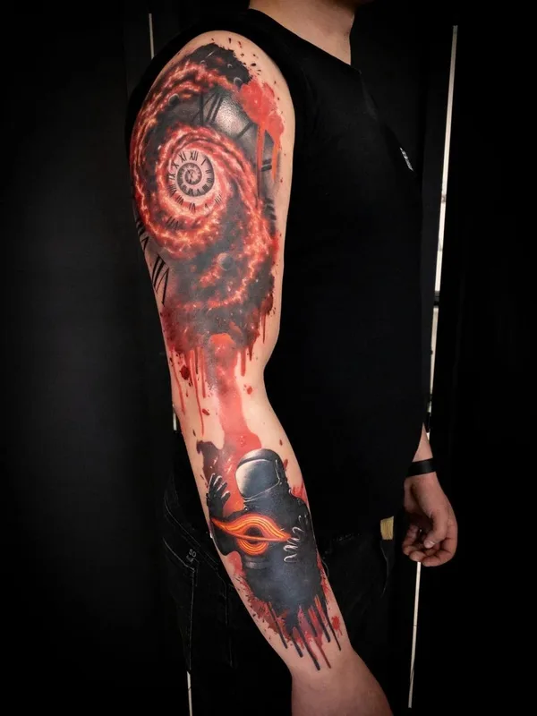 male black realism 타투 부위 arm #103479 | 타투이스트 Сергей Петров