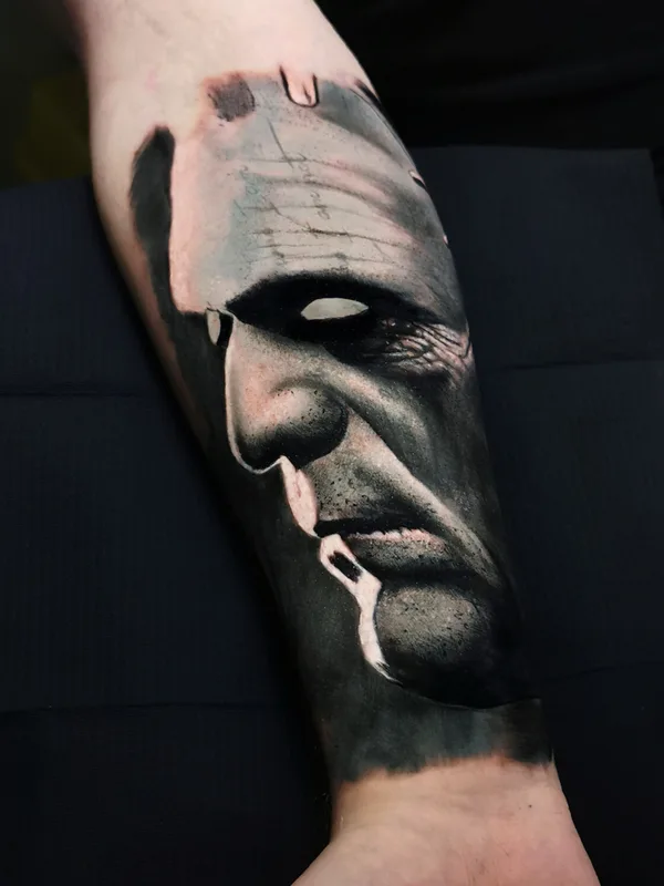 male blackandgrey portrait татуировка на forearm #103844 | Тату мастер Marin Yordanov - Yordanov Arts