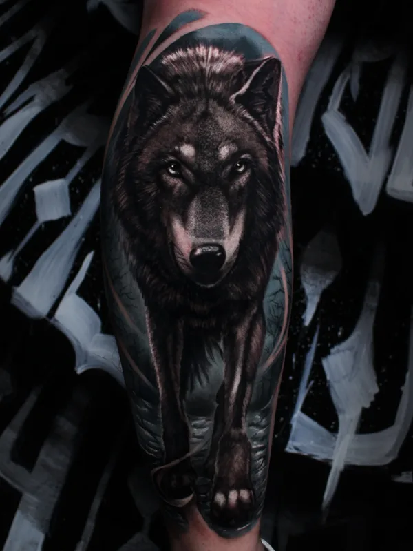 male blackandgrey realism татуировка на calf #103846 | Тату мастер Marin Yordanov - Yordanov Arts