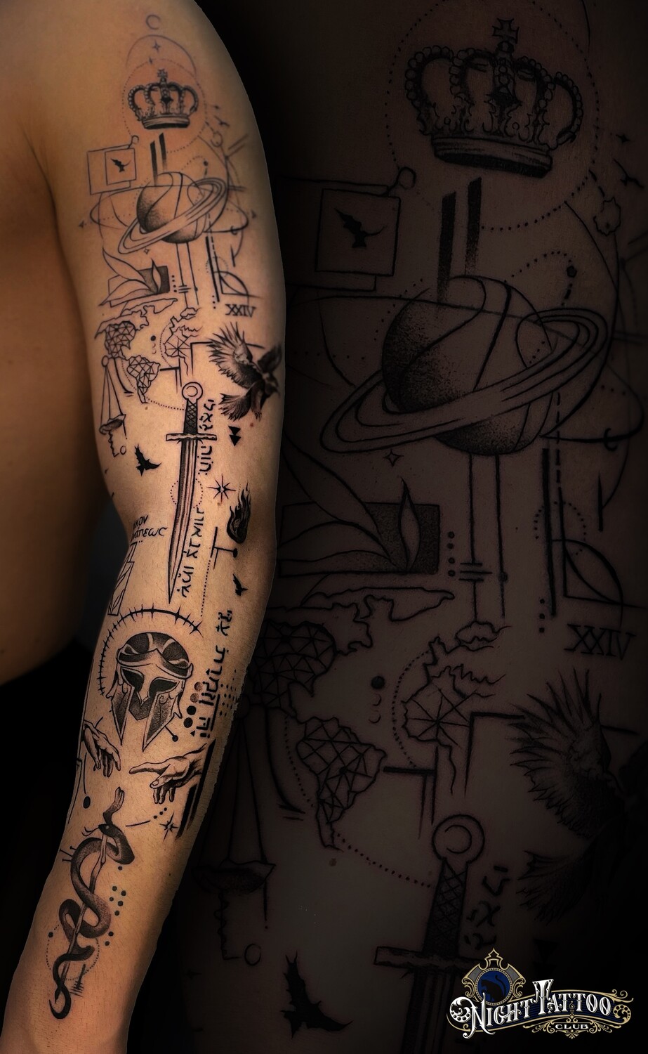 Tattoo by Night Tattoo Club at Night Tattoo Club